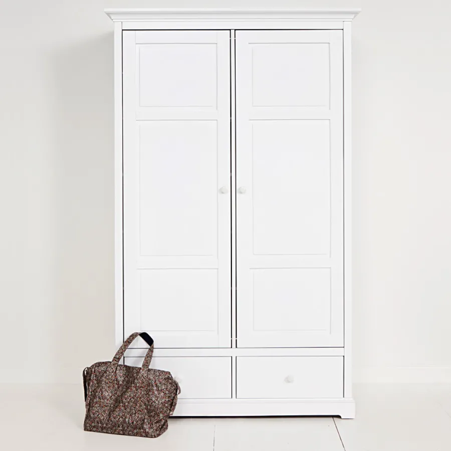 Oliver Furniture 2-türiger Kleiderschrank Weiß Hoch New