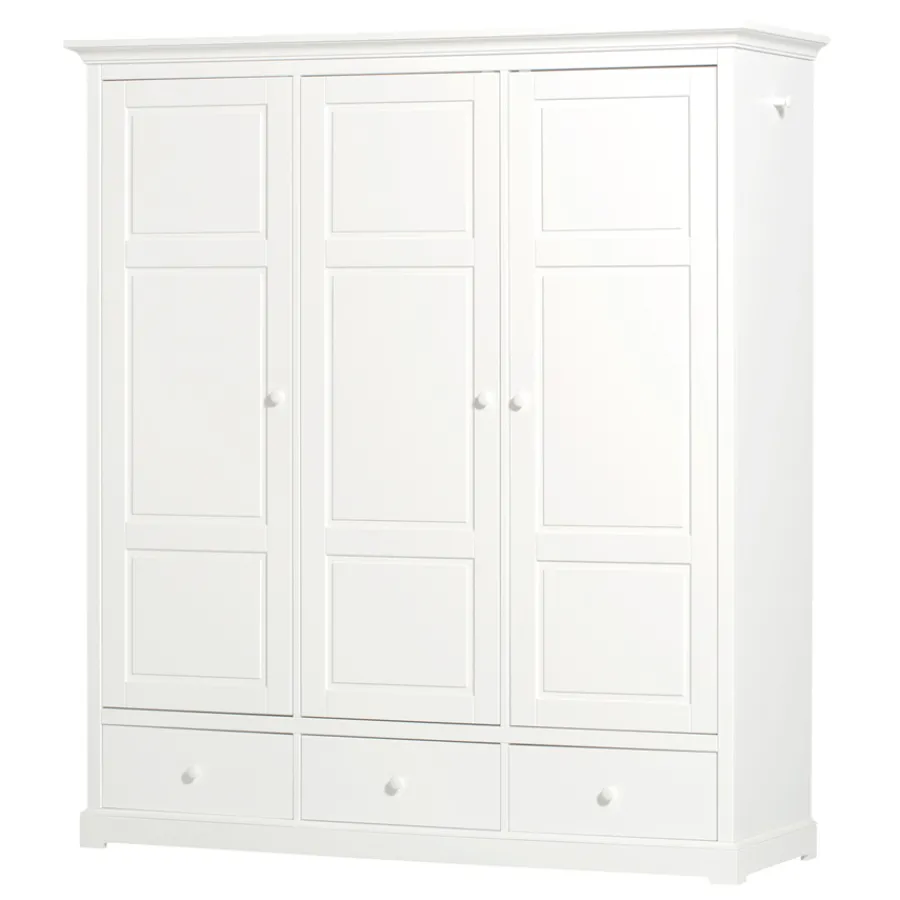Oliver Furniture 3-türiger Kleiderschrank Weiß Hoch - Sofort Lieferbar! Sale