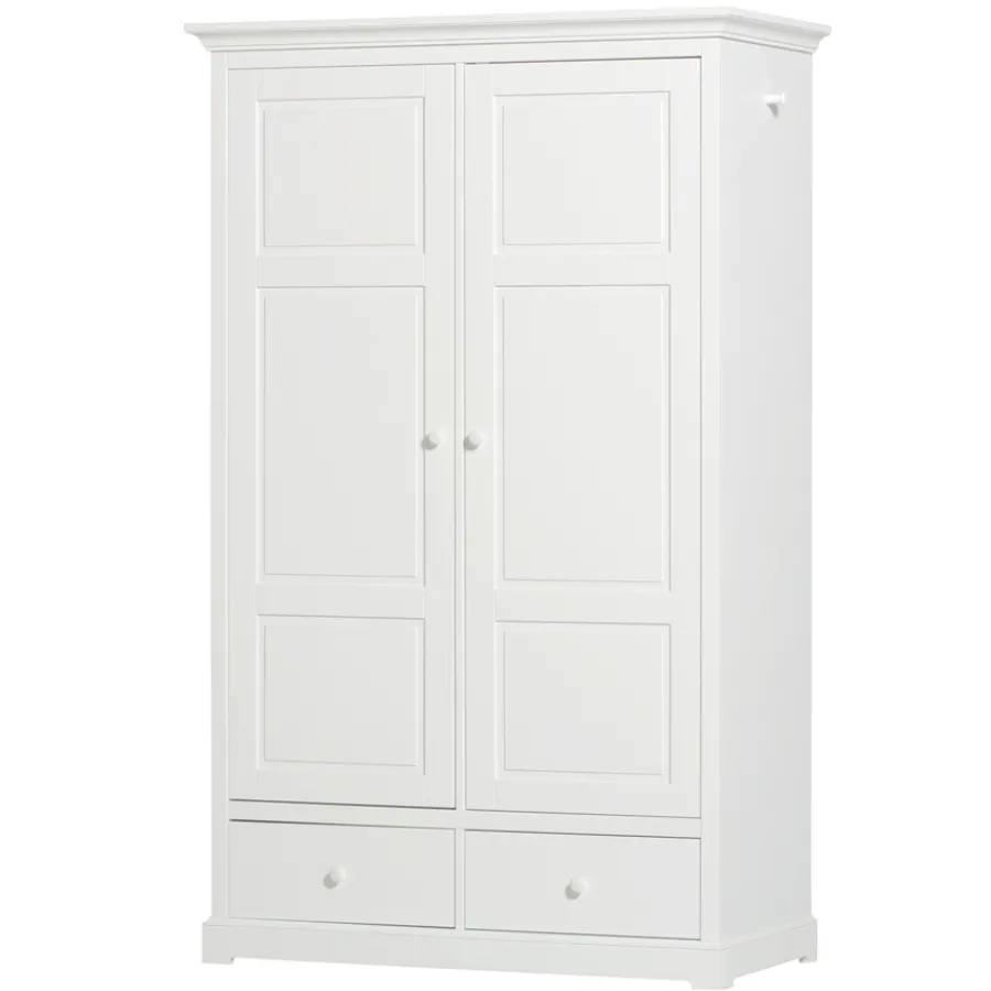 Oliver Furniture 2-türiger Kleiderschrank Weiß Hoch New