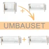 Oliver Furniture Umbauset Wood Mini+ Basic und Geschwisterset zu 2 Juniorbetten Weiß/Eiche Online