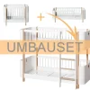 Oliver Furniture Umbauset Wood Mini+ Basic und Geschwisterset zum halbhohen Etagenbett Weiß/Eiche Fashion