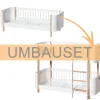 Oliver Furniture Umbauset Wood Mini+ Juniorbett zum halbhohen Etagenbett Weiß/Eiche Fashion