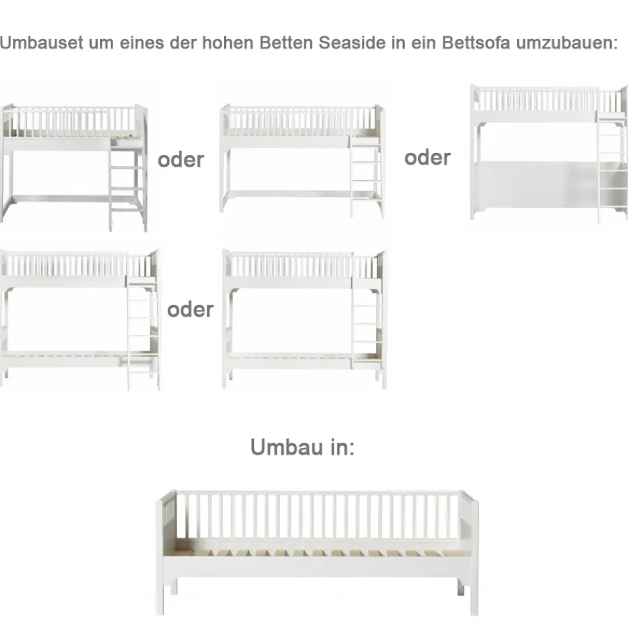Oliver Furniture Umbauset Seaside alle hohen Betten zum Bettsofa Best