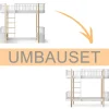 Oliver Furniture Umbauset Wood Original Hochbett zum Etagenbett weiß/Eiche Discount
