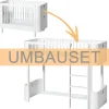 Oliver Furniture Umbauset für Baby- und Kinderbett Wood Mini+ zum halbhohen Hochbett Weiß Fashion