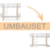 Oliver Furniture Umbauset Wood Original Etagenbett zum halbhohen Hochbett 138 cm weiß/Eiche Sale