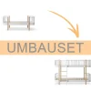 Oliver Furniture Umbauset Wood Original Juniorbett zum halbhohen Etagenbett weiß/Eiche Outlet