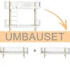 Oliver Furniture Umbauset Wood Original Etagenbett zu 2 Bettsofas Weiß/Eiche New