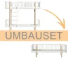 Oliver Furniture Umbauset Wood Original Etagenbett zum Bettsofa Weiß/Eiche Hot