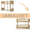 Oliver Furniture Umbauset Wood Mini+ halbhohes Hochbett zum halbhohen Etagenbett Eiche Outlet