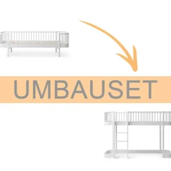Oliver Furniture Umbauset Wood Original Bettsofa zum halbhohen Hochbett 138 cm weiß Sale