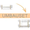 Oliver Furniture Umbauset Wood Original Einzelbett zum halbhohen Etagenbett weiß/Eiche Discount