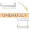 Oliver Furniture Umbauset Wood Original Einzelbett/Juniorbett zum Etagenbett weiß Best