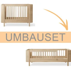 Oliver Furniture Umbauset Wood Mini+ Juniorbett Ergänzung f. Wood Mini+ Babybett Eiche Online