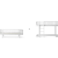 Oliver Furniture Umbauset Wood Original Bettsofa zum halbhohen Hochbett 138 cm weiß Sale