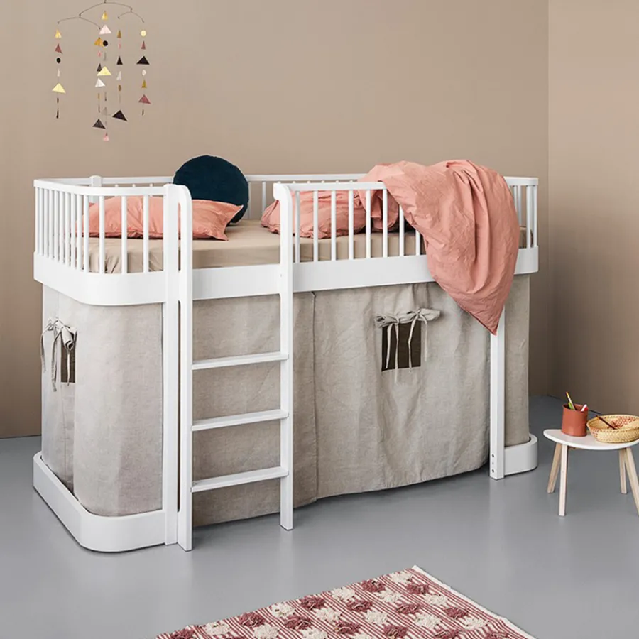 Oliver Furniture Vorhang für halbhohes Hochbett Wood Original Natur 138 cm New
