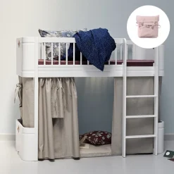 Oliver Furniture Vorhang für halbhohes Hochbett Wood Mini+ Rosa Discount