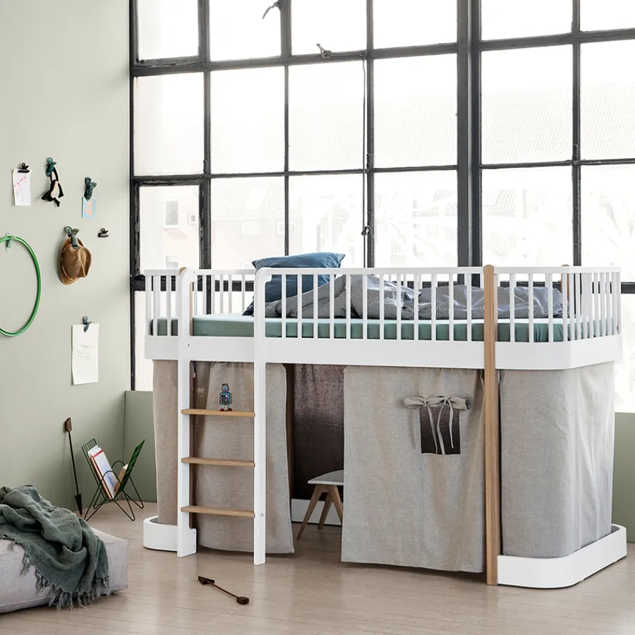 Oliver Furniture Vorhang für halbhohes Hochbett Wood Original Rosa 138 cm Sale