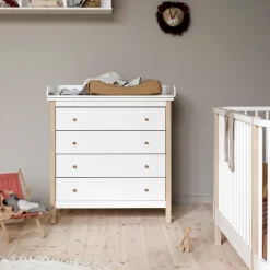 Oliver Furniture Wickelkommode Wood 4 Schubladen New
