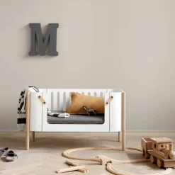 Oliver Furniture Wood Bank Weiß/Eiche New