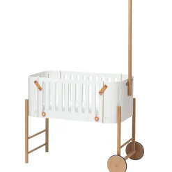 Oliver Furniture Wood Beistellbett inkl. Umbauset zur Bank Weiß/Eiche Online