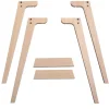 Oliver Furniture Wood Extra Tischbeinset Schreibtisch 72,6 cm Hot