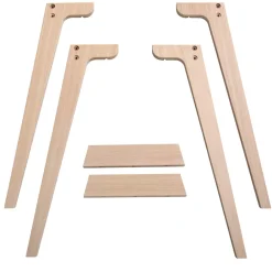 Oliver Furniture Wood Extra Tischbeinset Schreibtisch 72,6 cm Hot