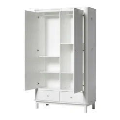 Oliver Furniture Wood Kleiderschrank 2-Türig Weiß Online
