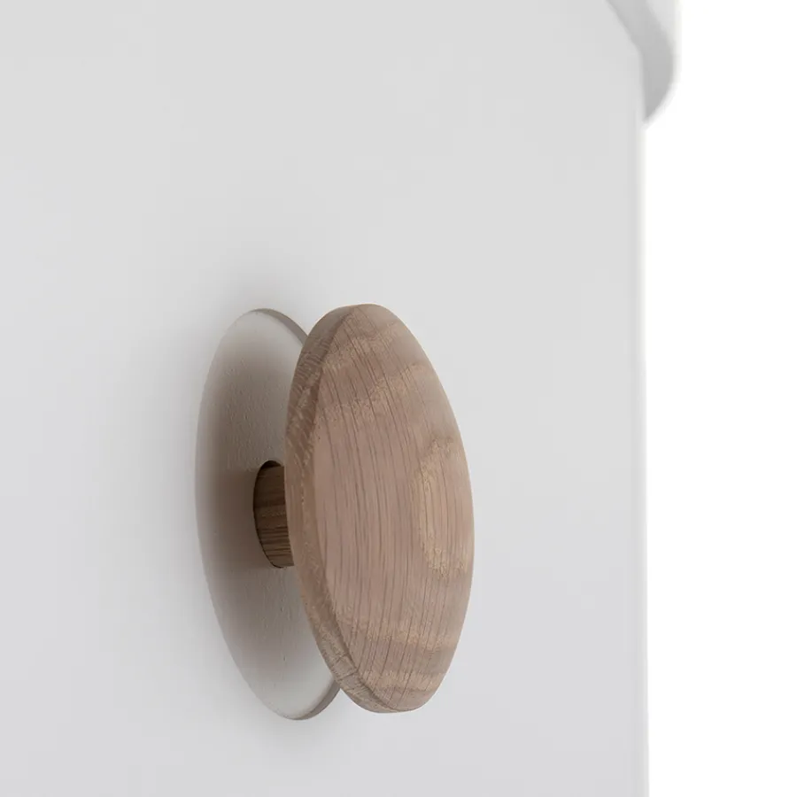 Oliver Furniture Wood Kleiderschrank 2-Türig Weiß/Eiche Best