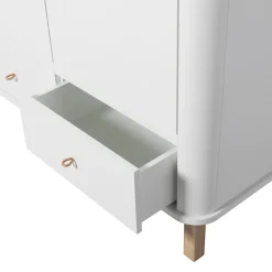 Oliver Furniture Wood Kleiderschrank 2-Türig Weiß/Eiche Best