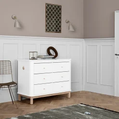 Oliver Furniture Wood Kommode 6 Schubladen Weiß Outlet
