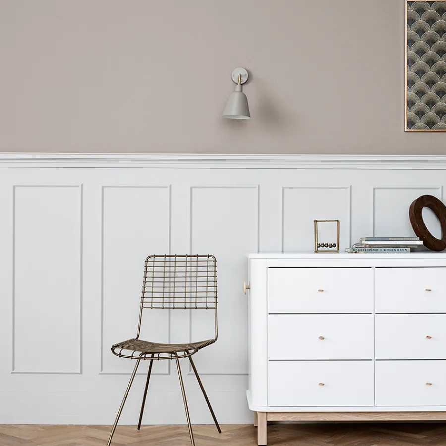 Oliver Furniture Wood Kommode 6 Schubladen Weiß/Eiche Online