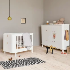 Oliver Furniture Wood Mini+ Babybett Weiß exkl. Umbauset Juniorbett Online