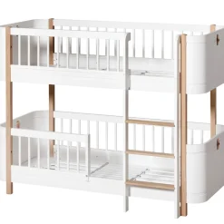 Oliver Furniture Wood Mini+ halbhohes Etagenbett Weiß/Eiche Online