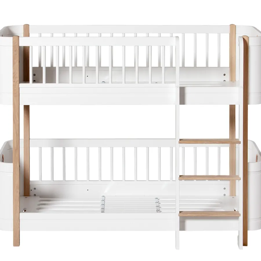 Oliver Furniture Wood Mini+ halbhohes Etagenbett Weiß/Eiche Online