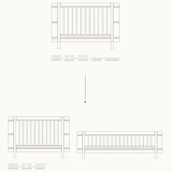 Oliver Furniture Wood Mini+ Geschwisterset Ergänzung f. Wood Mini+ Babybett inkl. Umbauset Juniorbett Eiche Discount