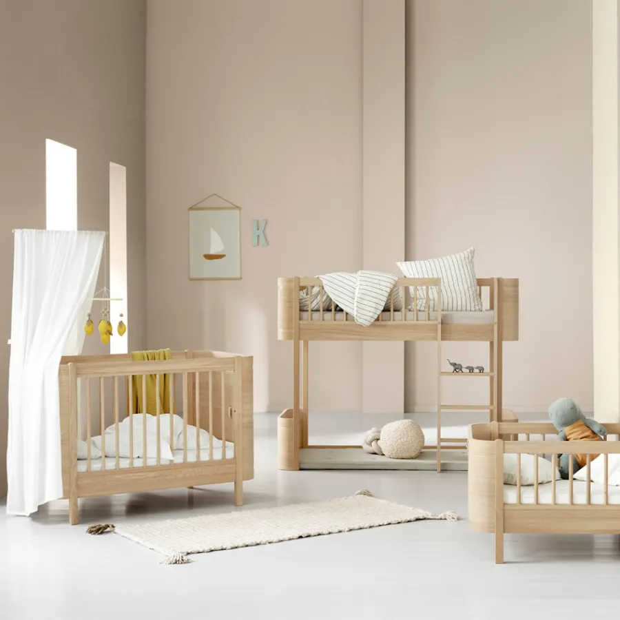 Oliver Furniture Wood Mini+ halbhohes Hochbett Eiche Outlet