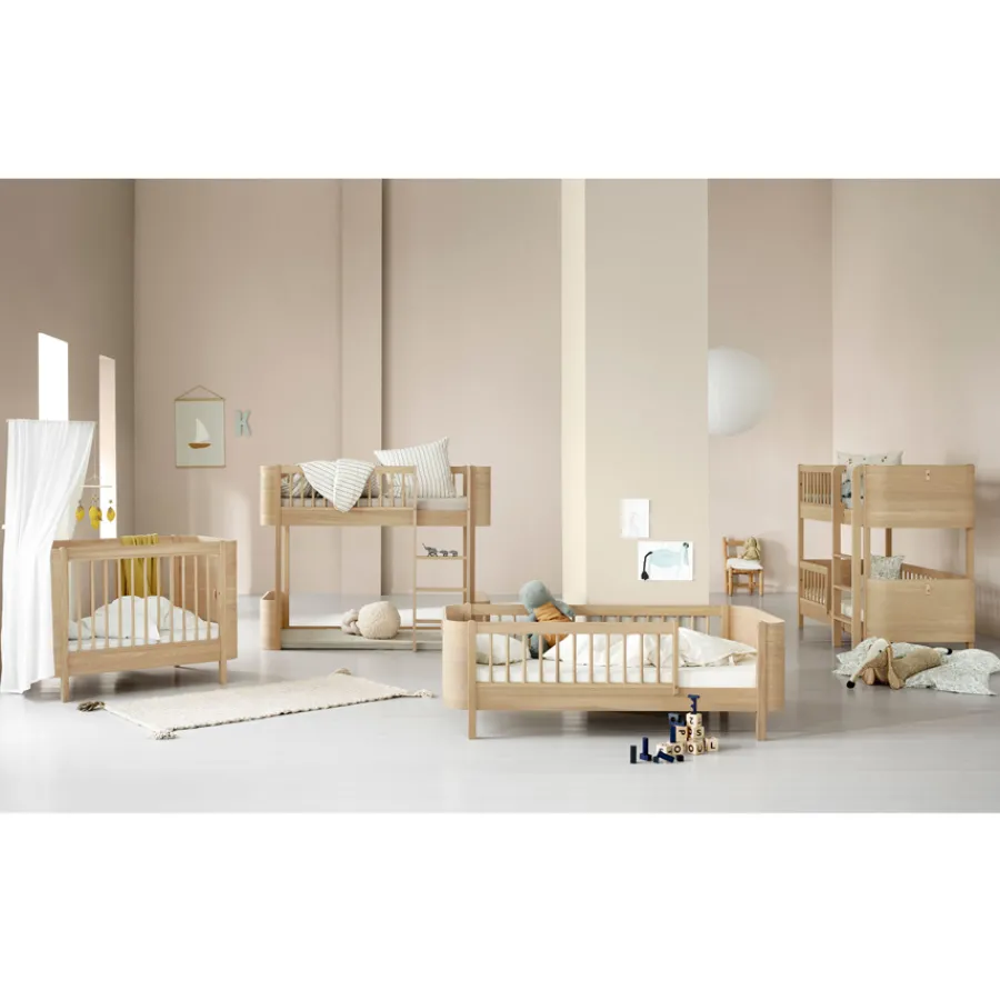 Oliver Furniture Wood Mini+ halbhohes Hochbett Eiche Outlet