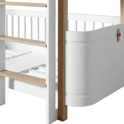 Oliver Furniture Wood Mini+ halbhohes Etagenbett Weiß/Eiche Online