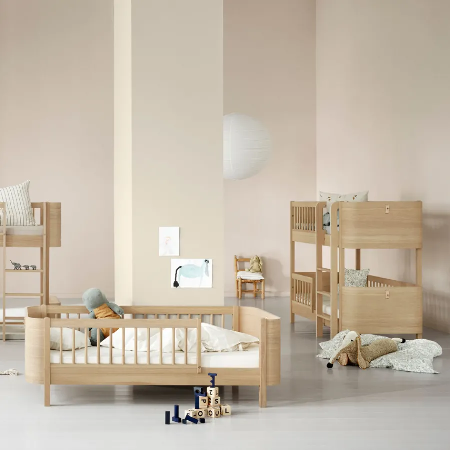 Oliver Furniture Wood Mini+ halbhohes Hochbett Eiche Outlet