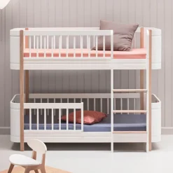 Oliver Furniture Wood Mini+ halbhohes Etagenbett Weiß/Eiche Online