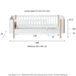 Oliver Furniture Wood Mini+ Juniorbett Weiß Discount