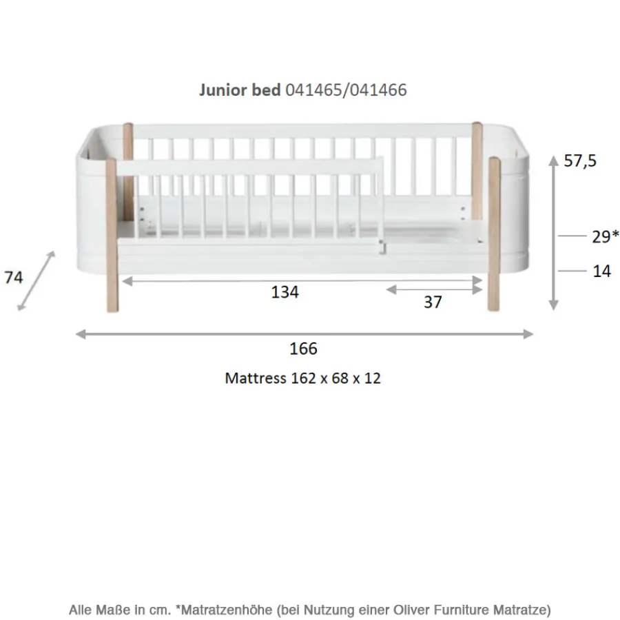 Oliver Furniture Wood Mini+ Juniorbett Weiß Discount