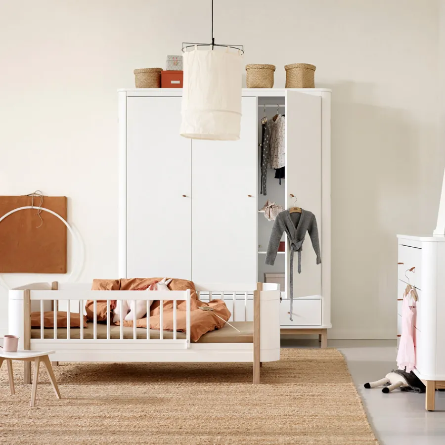 Oliver Furniture Wood Mini+ Juniorbett Weiß/Eiche New