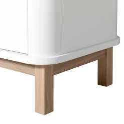 Oliver Furniture Wood Multi-Schrank 3-Türig Weiß/Eiche Clearance