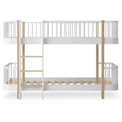 Oliver Furniture Wood Original halbhohes Etagenbett Weiß/Eiche Fashion