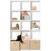 Oliver Furniture Wood Stand-Regal 3 x 5 Vertikal mit Sockel Fashion