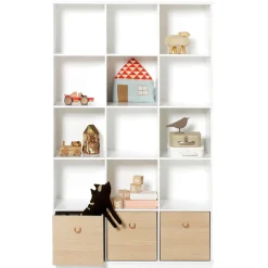 Oliver Furniture Wood Stand-Regal 3 x 5 Vertikal mit Sockel Fashion