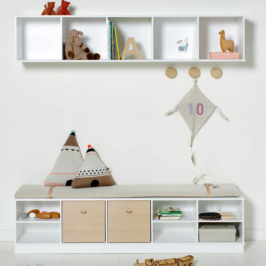 Oliver Furniture Wood Stand-Regal 5 x 1 Horizontal mit Sockel Outlet