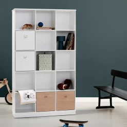 Oliver Furniture Wood Stand-Regal 3 x 5 Vertikal mit Sockel Fashion